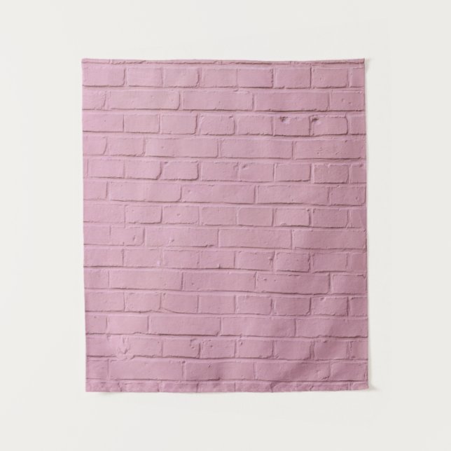 Mauer aus rosa Beton Wandteppich (Vorderseite)