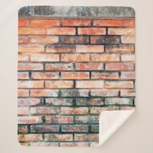 Mauer aus rotem Backstein mit stainsabstrakter, al Sherpadecke