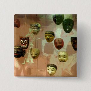 Mauer der Masken Button