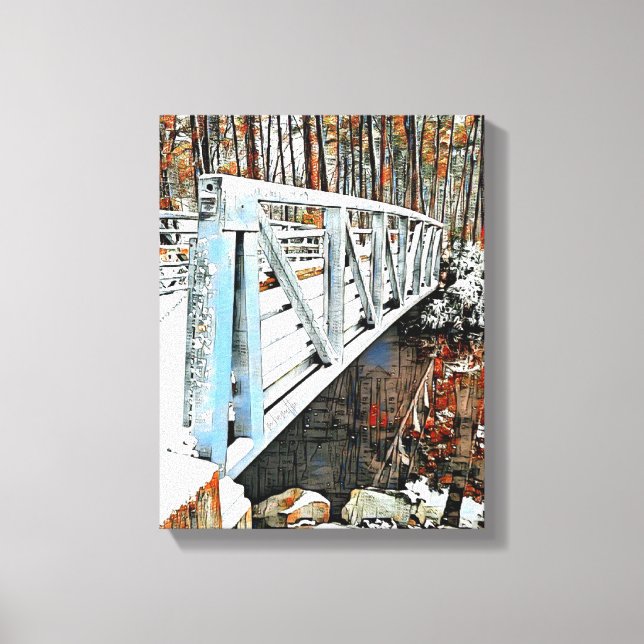 Mauer der Mixed Media Leinwand (Vorderseite)