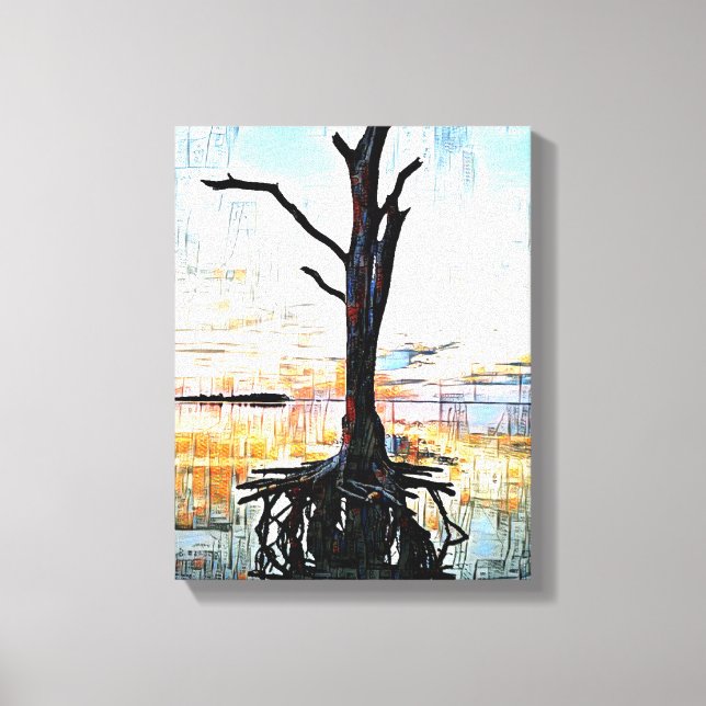 Mauer der Mixed Media Leinwand (Vorderseite)