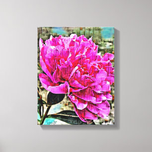 Mauer der Mixed Media Leinwand