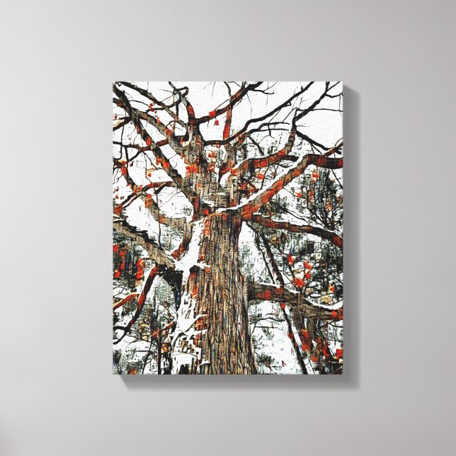 Mauer der Mixed Media Leinwand (Vorderseite)