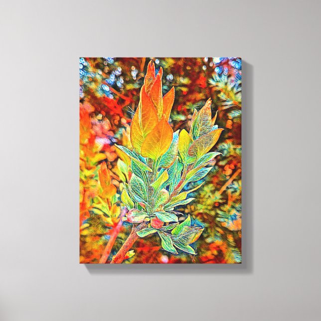 Mauer der Mixed Media Leinwand (Vorderseite)