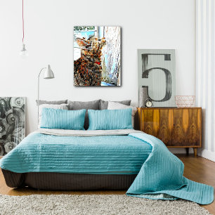 Mauer der Mixed Media Leinwand