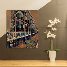 Mauer der Mixed Media Leinwand