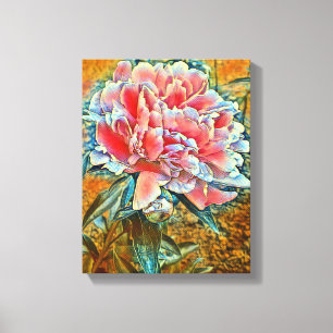 Mauer der Mixed Media Leinwand