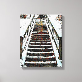 Mauer der Mixed Media Leinwand