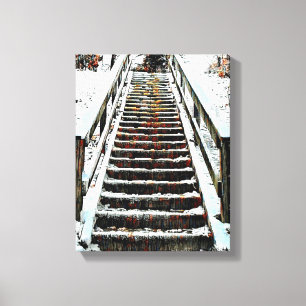 Mauer der Mixed Media Leinwand