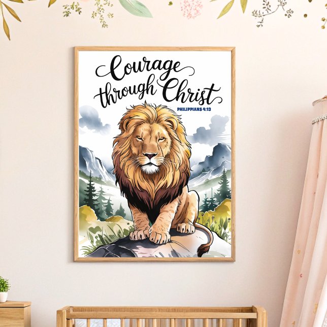 Mauer durch Christus Christliches Kinderzimmer Kun Poster (Von Creator hochgeladen)