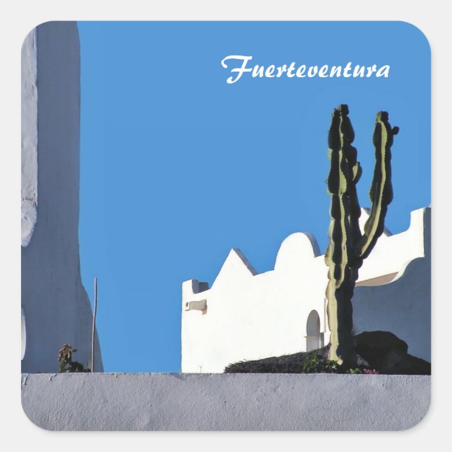 Mauer Quadratischer Aufkleber (Vorderseite)