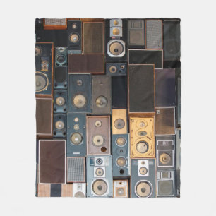 Mauer von Lautsprecher Fleecedecke