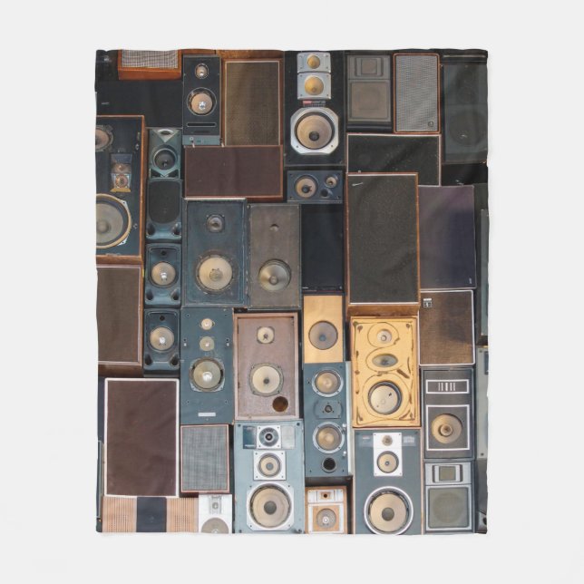 Mauer von Lautsprecher Fleecedecke (Vorderseite)