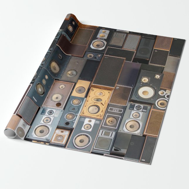 Mauer von Lautsprecher Geschenkpapier (Ungerollt)