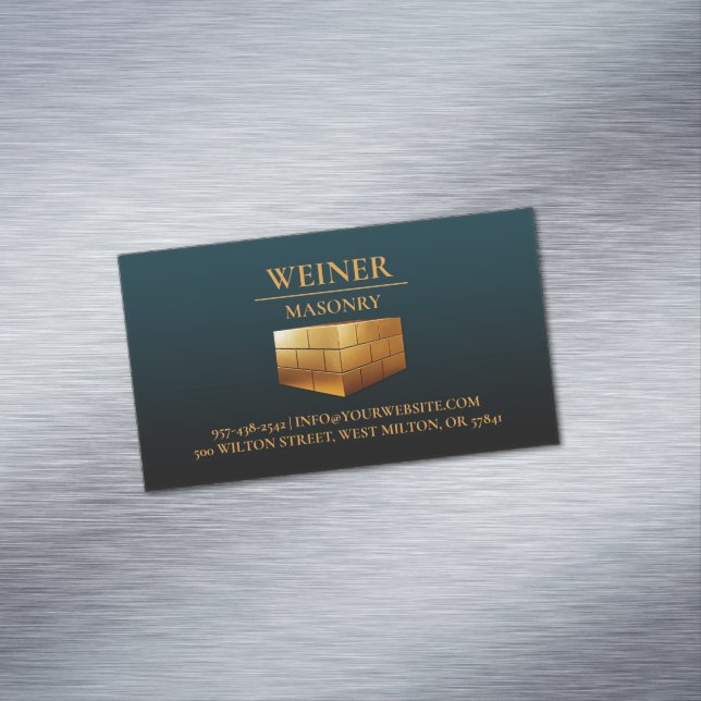 Mauerbauten Magnetische Visitenkarte (Beispiel)