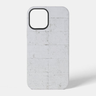 Mauerbeton aus weißem gestrichenem Beton iPhone 12 Hülle