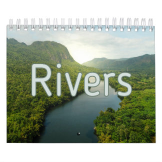 Mauerkalender für die Sammlung von Flüssen Kalender