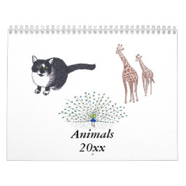 Mauerkalender für Tiere Jahr auswählen Kalender
