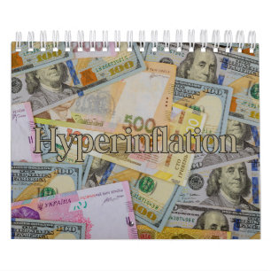 Mauerkalender zur Sammlung hyperinflationärer Währ Kalender