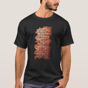 Mauersteine Mauerwerk Bau Gebäude Mason Bri T-Shirt