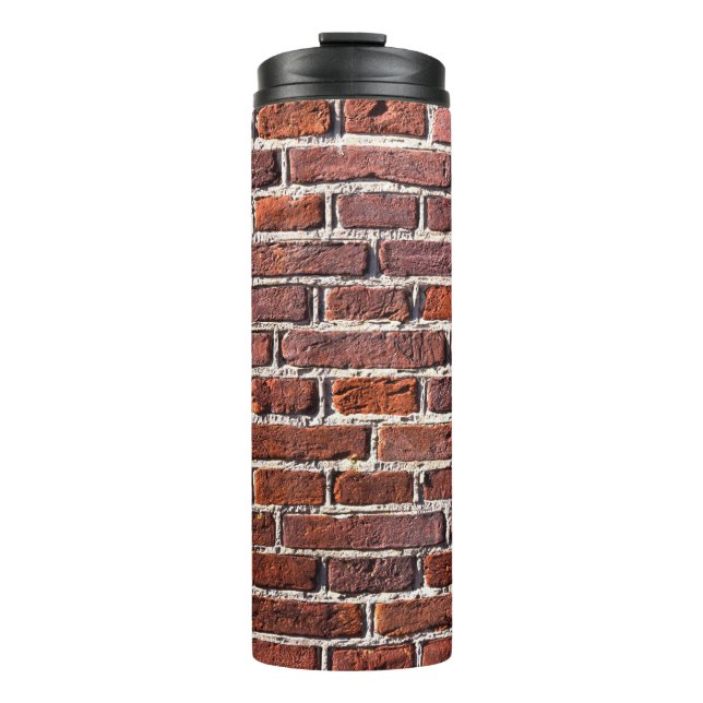 Mauerwerk aus rotem Ziegelstein Thermosbecher (Vorderseite)