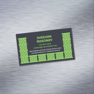 Mauerwerks-Schornstein Geschäftskarten-Magnet-Scha Magnetische Visitenkarte
