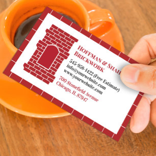 Mauerwerkschornstein Visitenkarte Vorlage