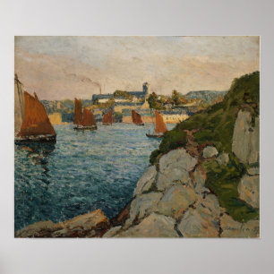 Maufra - Douarnenez im Sonnenschein 1905 Poster