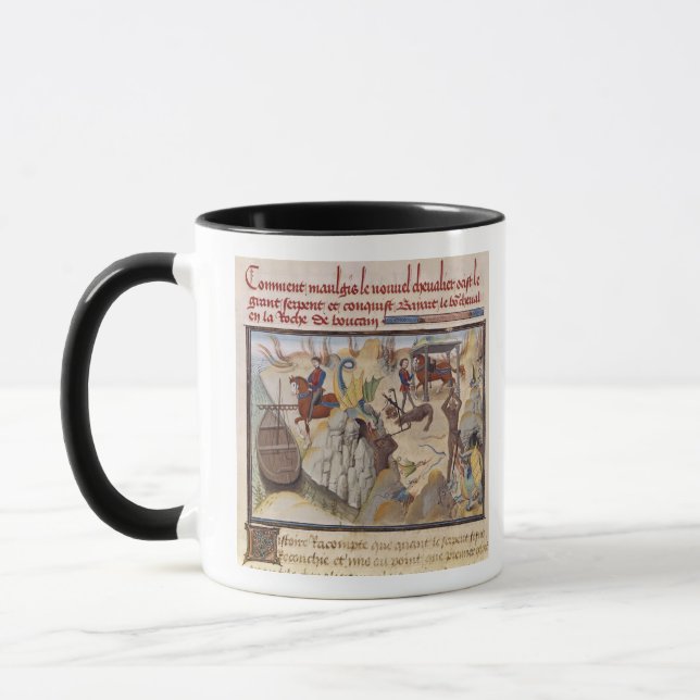 Maugis, welches die Schlange kämpft Tasse (Links)