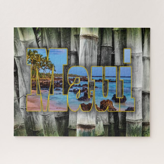 Maui Bamboo Puzzle (Horizontal)