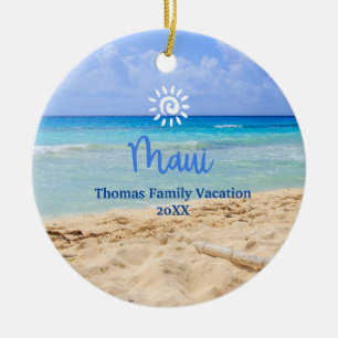 Maui Beach Keramik Ornament