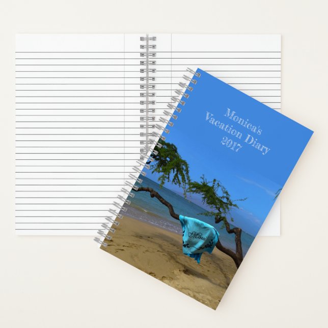 Maui Beach Notebook mit Ihrem Namen Notizbuch (Innen)