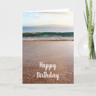 Maui Beach und Waves Geburtstag Karte