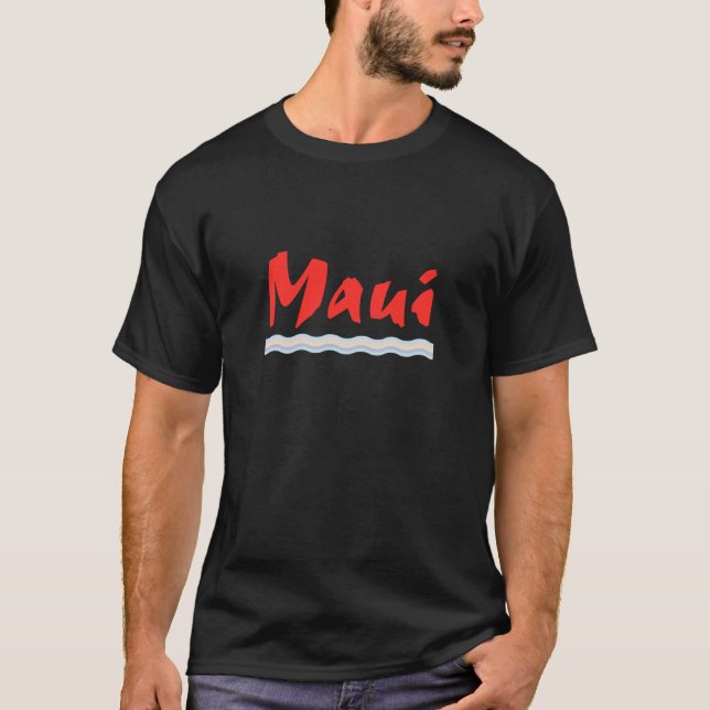 Maui bewegt T - Shirt wellenartig (Vorderseite)