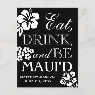 Maui Destination Beach Wedding Save the Date Ankündigungspostkarte