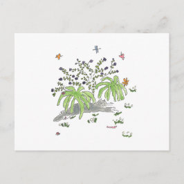 Maui-Felle unter einem Busch Ankündigungspostkarte