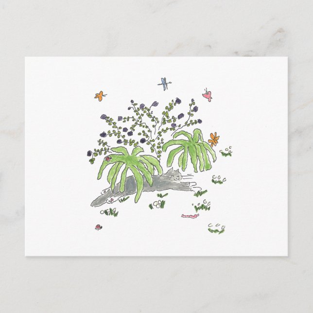 Maui-Felle unter einem Busch Ankündigungspostkarte (Vorderseite)