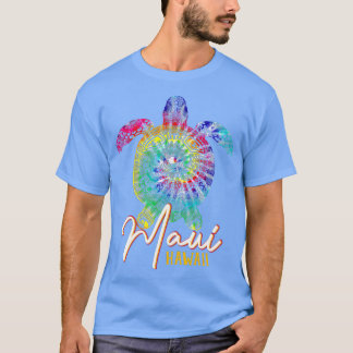 Maui Gefärbte Krawatte Sea Turtle Hawaii Matching  T-Shirt