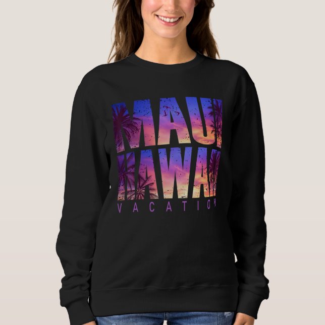 Maui Hawaii Beach Summer Vacation Matching Family  Sweatshirt (Vorderseite)