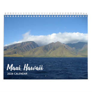 Maui Hawaii Beautiful Beach Fotografie 2024 Wall Kalender