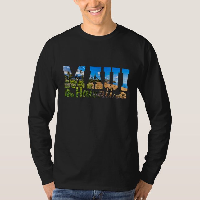 Maui Hawaii Blume T-Shirt (Vorderseite)