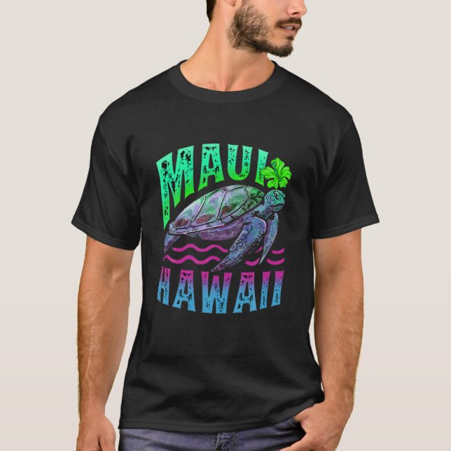Maui Hawaii Hawaii Tropical Island Sea Turtle Vi T-Shirt (Vorderseite)