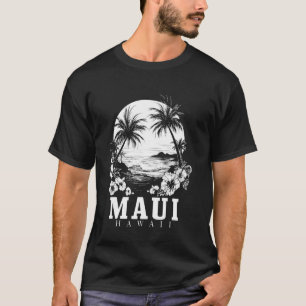 Maui Hawaii Hibiskus Hawaii Blume Souvenir Sur T-Shirt
