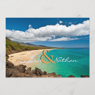 Maui, Hawaii - Hochzeit in Urlaubsort Einladung
