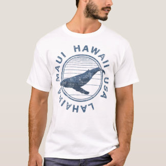 Maui Hawaii Lahaina Vintag Wal Retro T-Shirt
