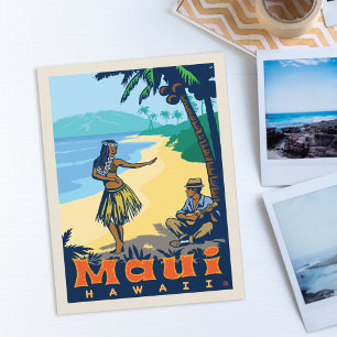 Maui, Hawaii Merken Sie sich den Termin Ankündigungspostkarte
