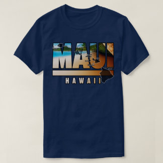 Maui Hawaii mit hawaiianischen Inseln T-Shirt