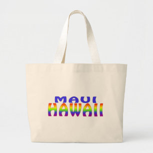 Maui Hawaii Regenbogen Worte Tasche