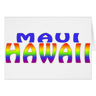 Maui Hawaii-Regenbogenworte