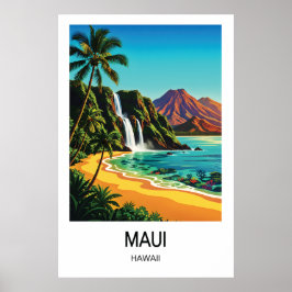 Maui, Hawaii Reiseplakat Poster